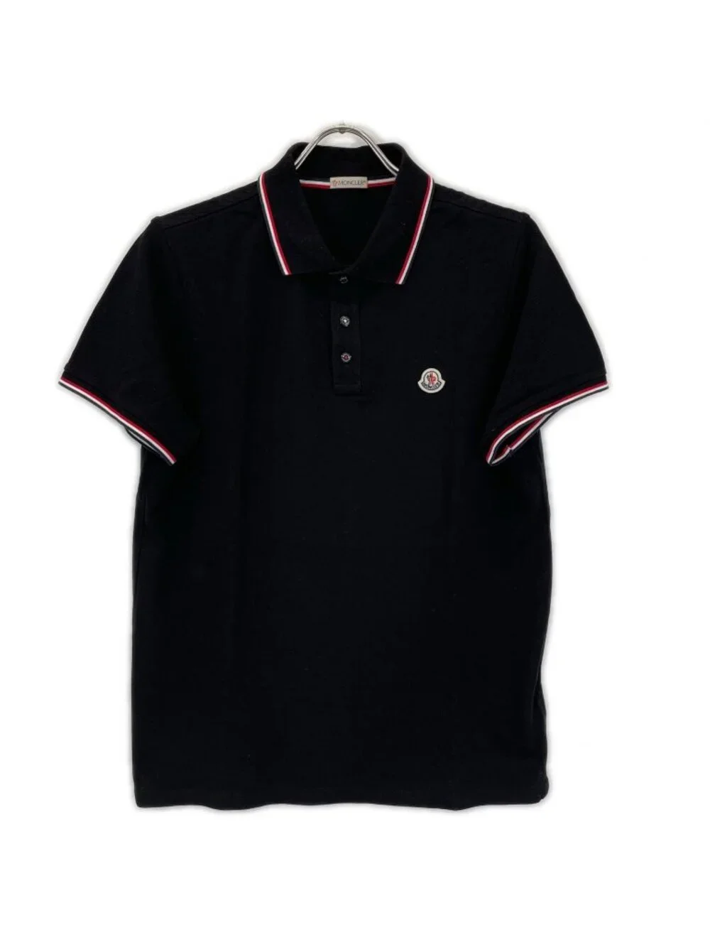 Moncler Maglia Polo Manica Corta Logo Patch